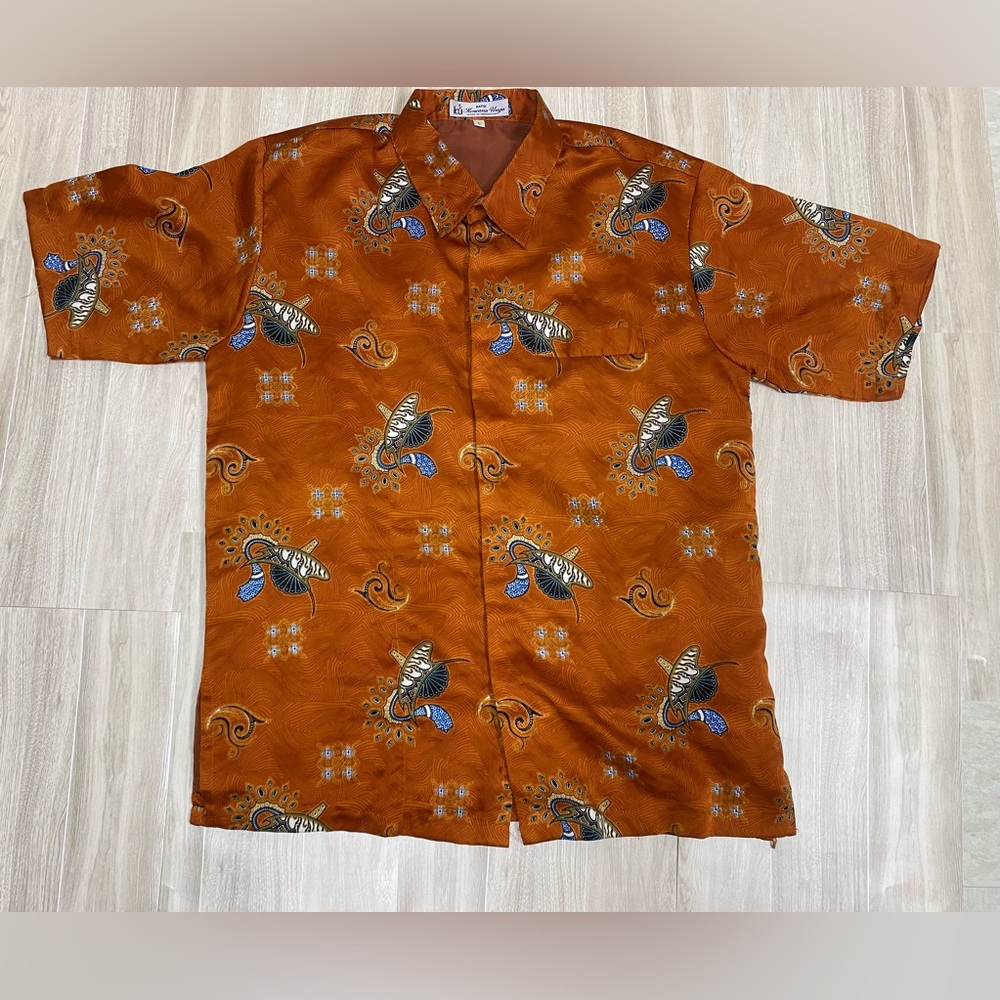 Batik Rust colored Casual Shirt